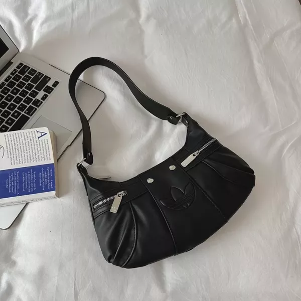아디다스 여성용 PU 가죽 겨드랑이 숄더백