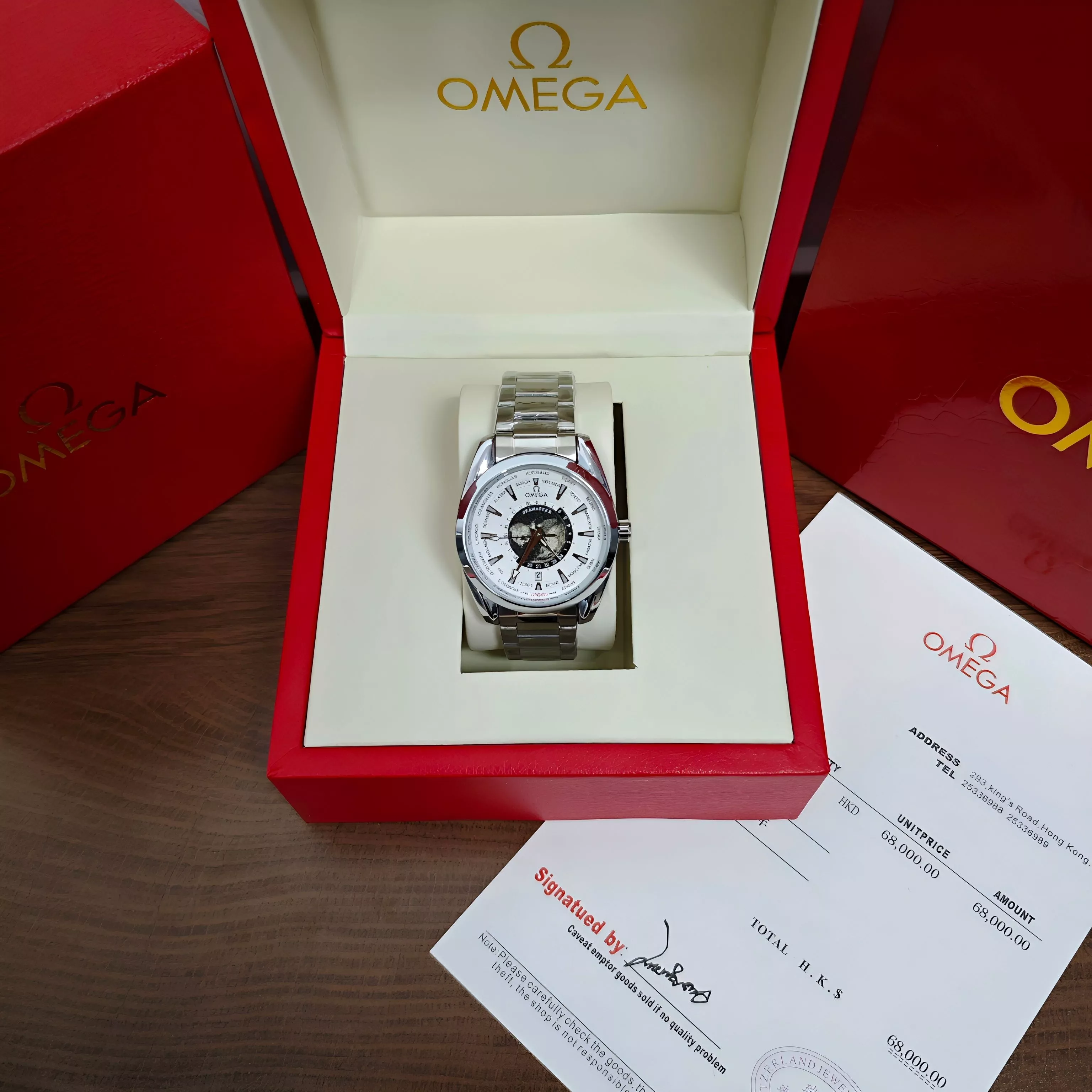 오메가 씨마스터 아쿠아 테라 월드타임 오토매틱 손목시계 상세 이미지 5