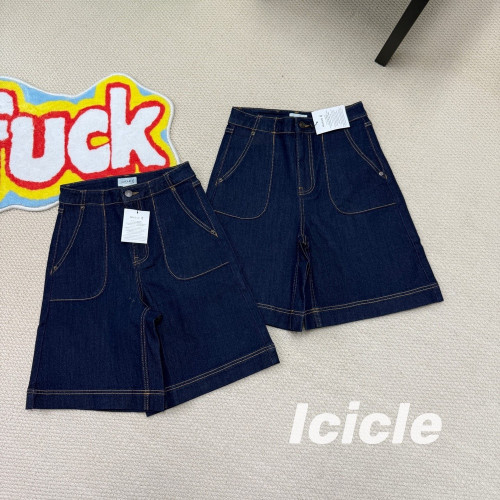아이시클 워싱 데님 쇼트 팬츠
