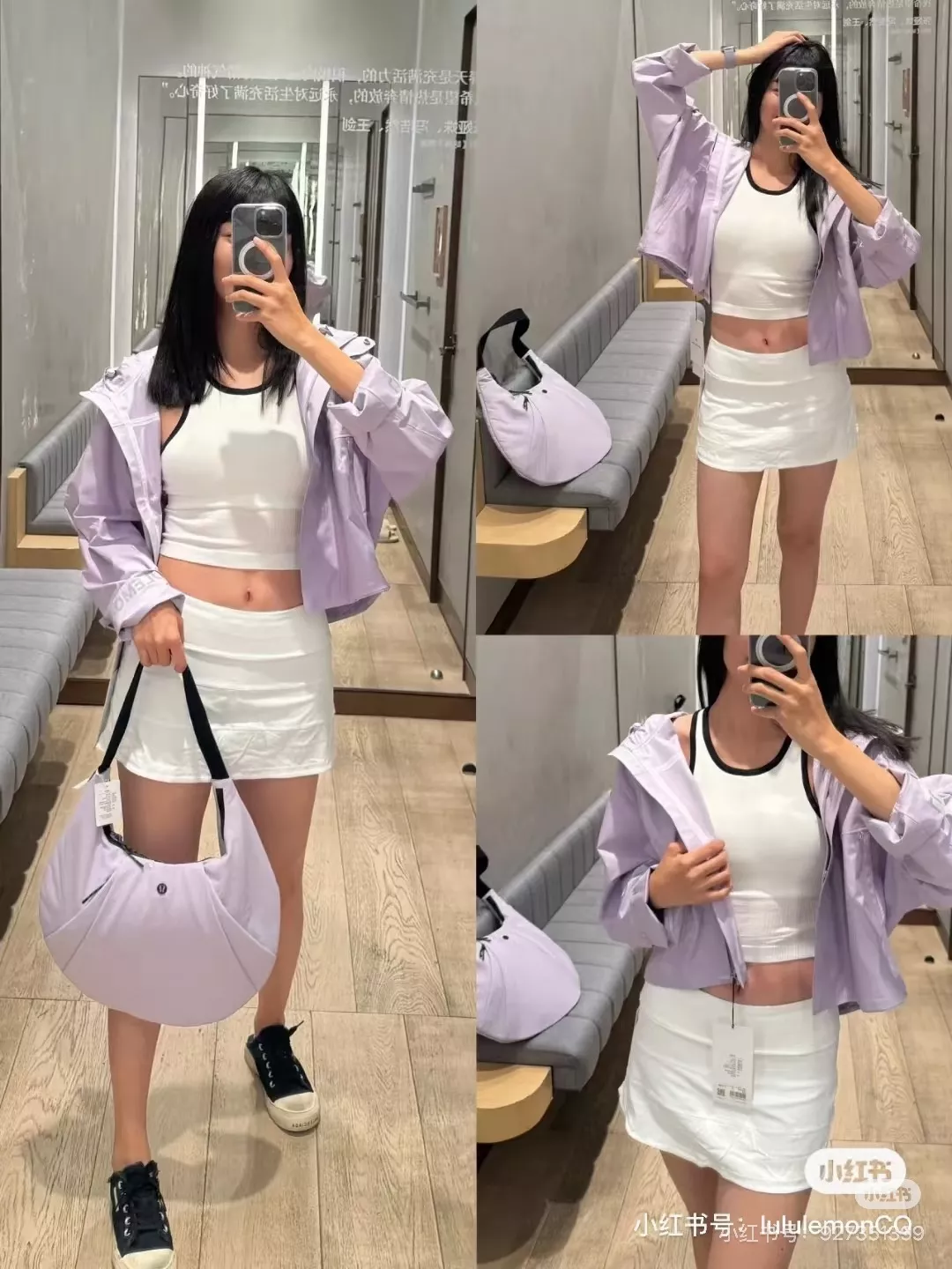 룰루레몬 반달 쉐입 나일론 숄더백 상세 이미지 31