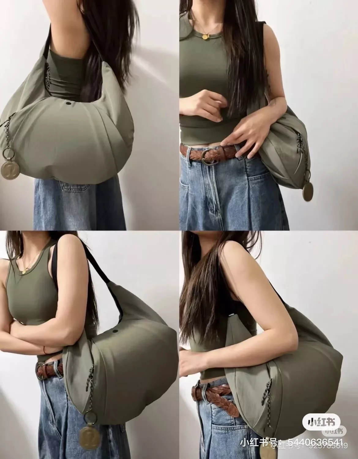 룰루레몬 반달 쉐입 나일론 숄더백 상세 이미지 50