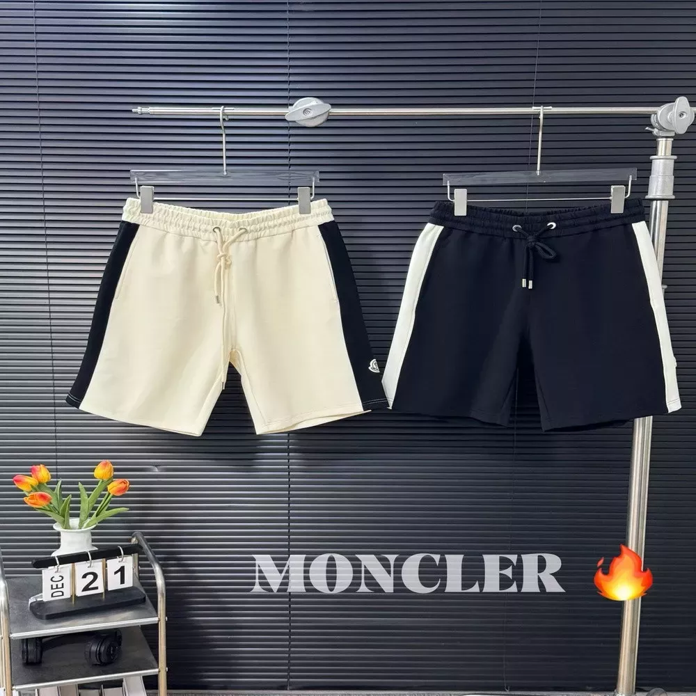 몽클레어 남녀공용 코튼 테리 캐주얼 하프 팬츠