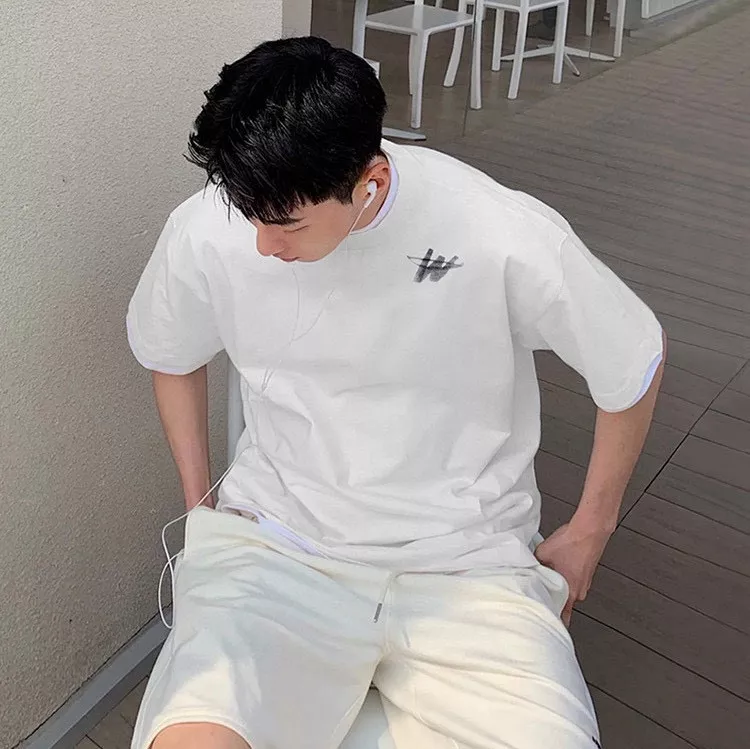 웰던 W 로고 루즈핏 라운드넥 반소매 티셔츠 상세 이미지 28