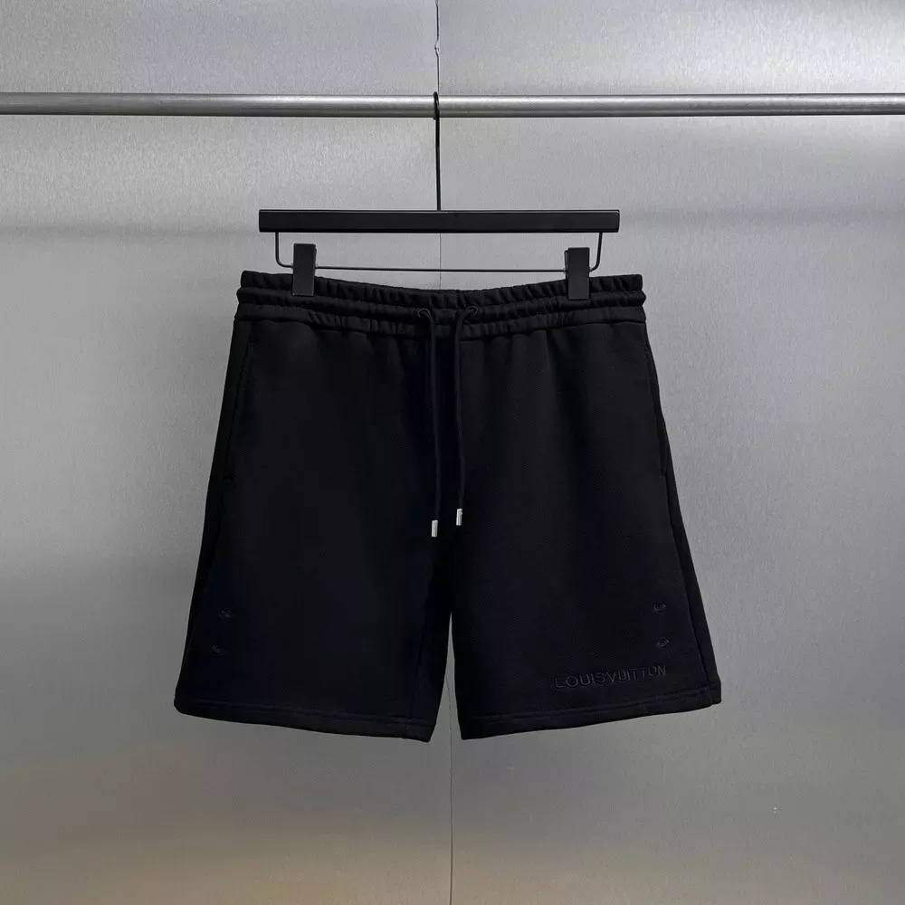 루이비통 자수 로고 허리 밴딩 하프 팬츠