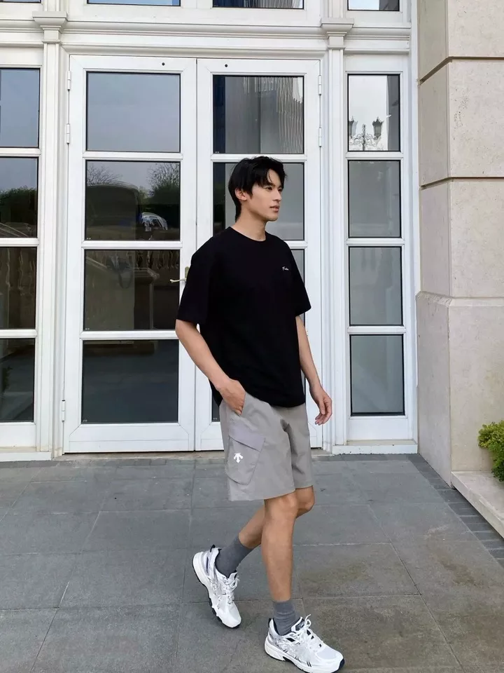 데상트 방수 기능의 속건 우븐 카고 하프 팬츠 상세 이미지 28