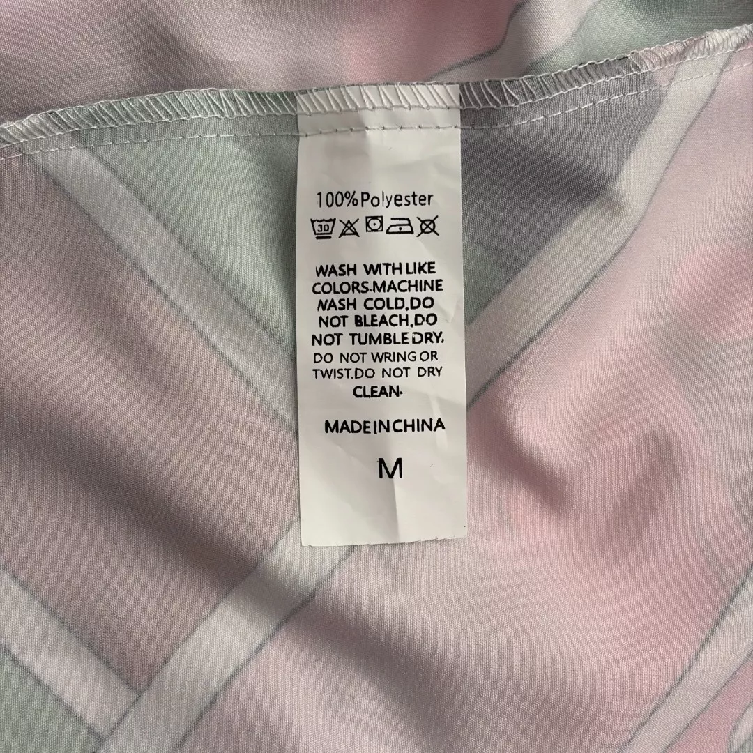 푸치 배색 프린트 크로스 백 민소매 원피스 상세 이미지 9