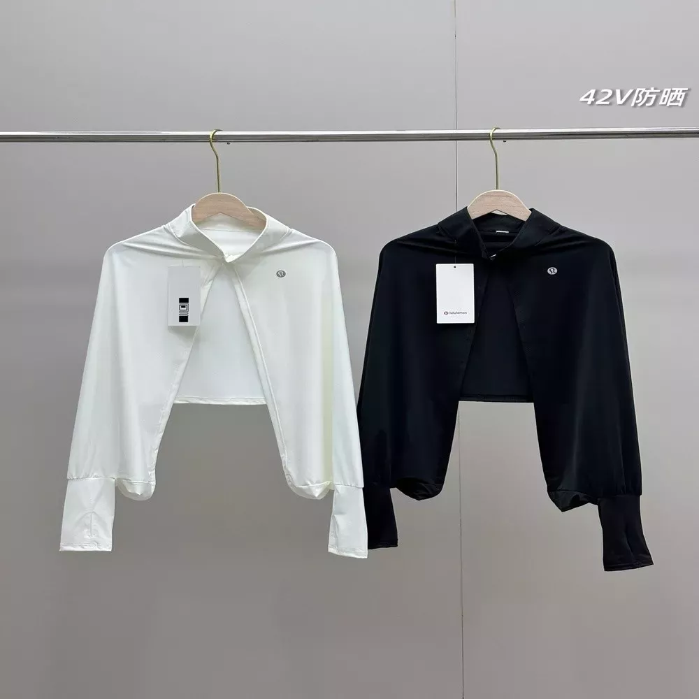 룰루레몬 여성용 아이스실크 자외선 차단 숄 가디건 세트
