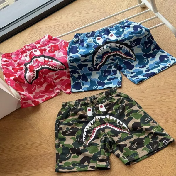 베이프 카모플라주 샤크 반바지