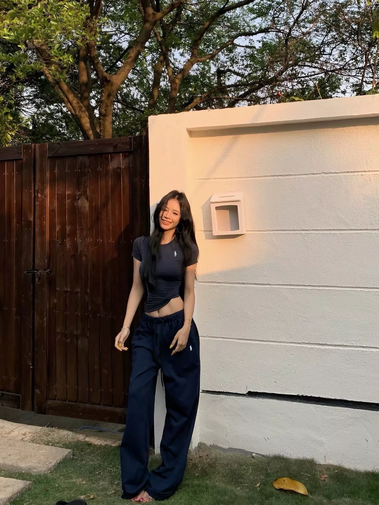 랄프로렌 자수 포인트 반소매 상의와 팬츠 세트 상세 이미지 26