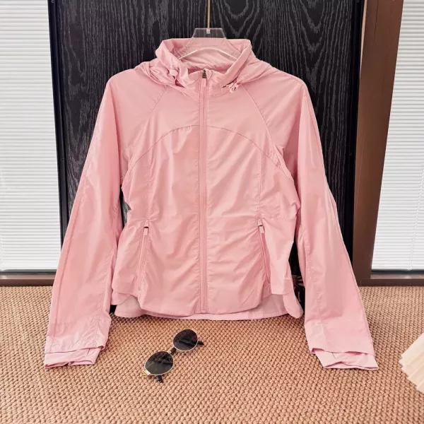 룰루레몬 여성용 러닝 방풍 후드 집업 재킷