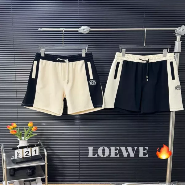 로에베 입체 자수 로고 캐주얼 하프 팬츠