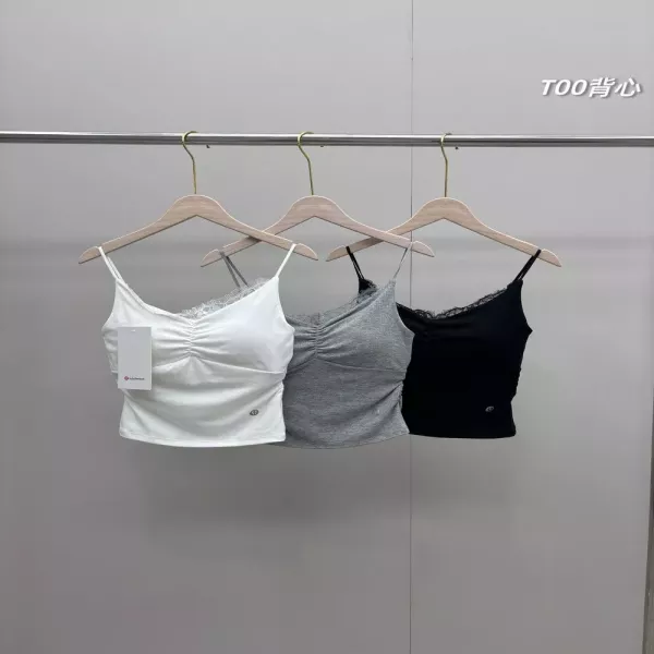 룰루레몬 레이스 디테일 오픈백 브라탑