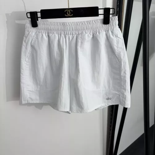 알로요가 반사 레터링 프린트 운동 숏팬츠