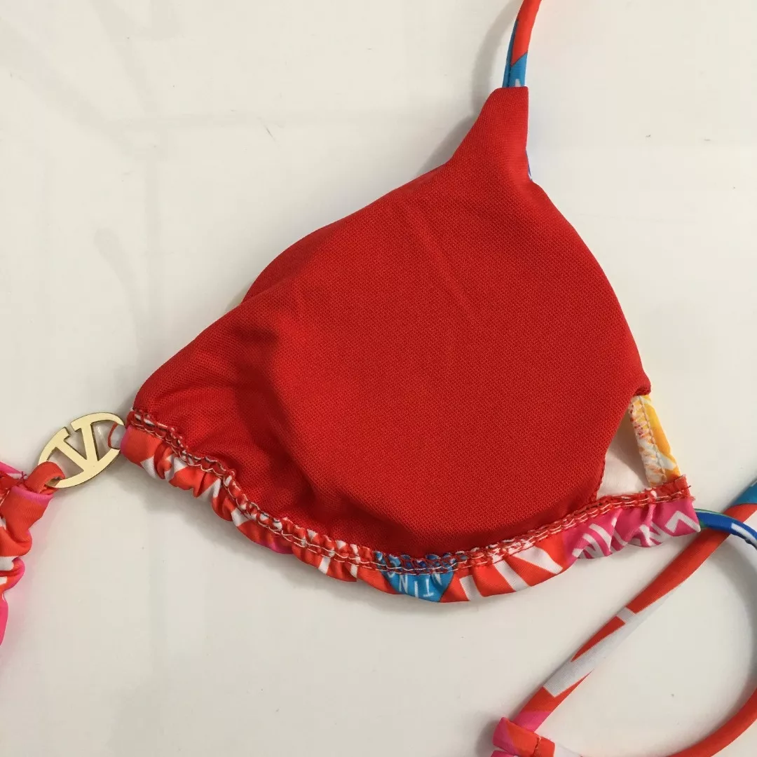 발렌티노 컬러 레터 프린트 분리형 비키니 수영복 세트 상세 이미지 5