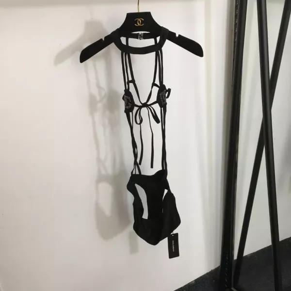 돌체앤가바나 큐빅 레터링 포인트 원피스 수영복