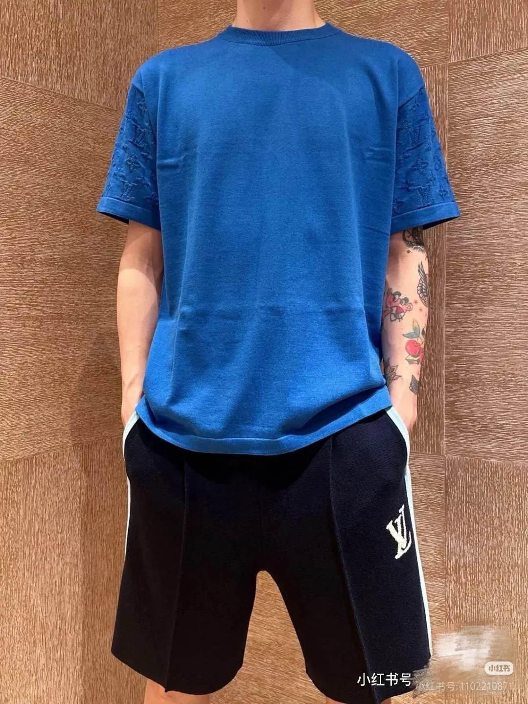 루이비통 자카드 레터 로고 니트 쇼츠 상세 이미지 17