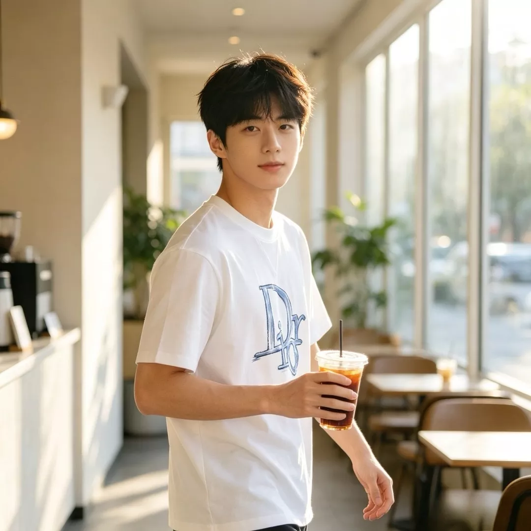 디올 자수 디테일이 돋보이는 반소매 티셔츠 상세 이미지 18
