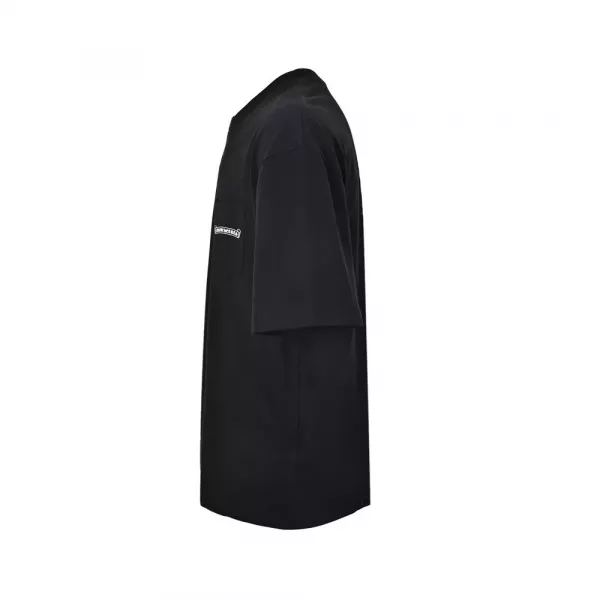크롬하츠 밑단 십자가 프린트 반소매 티셔츠