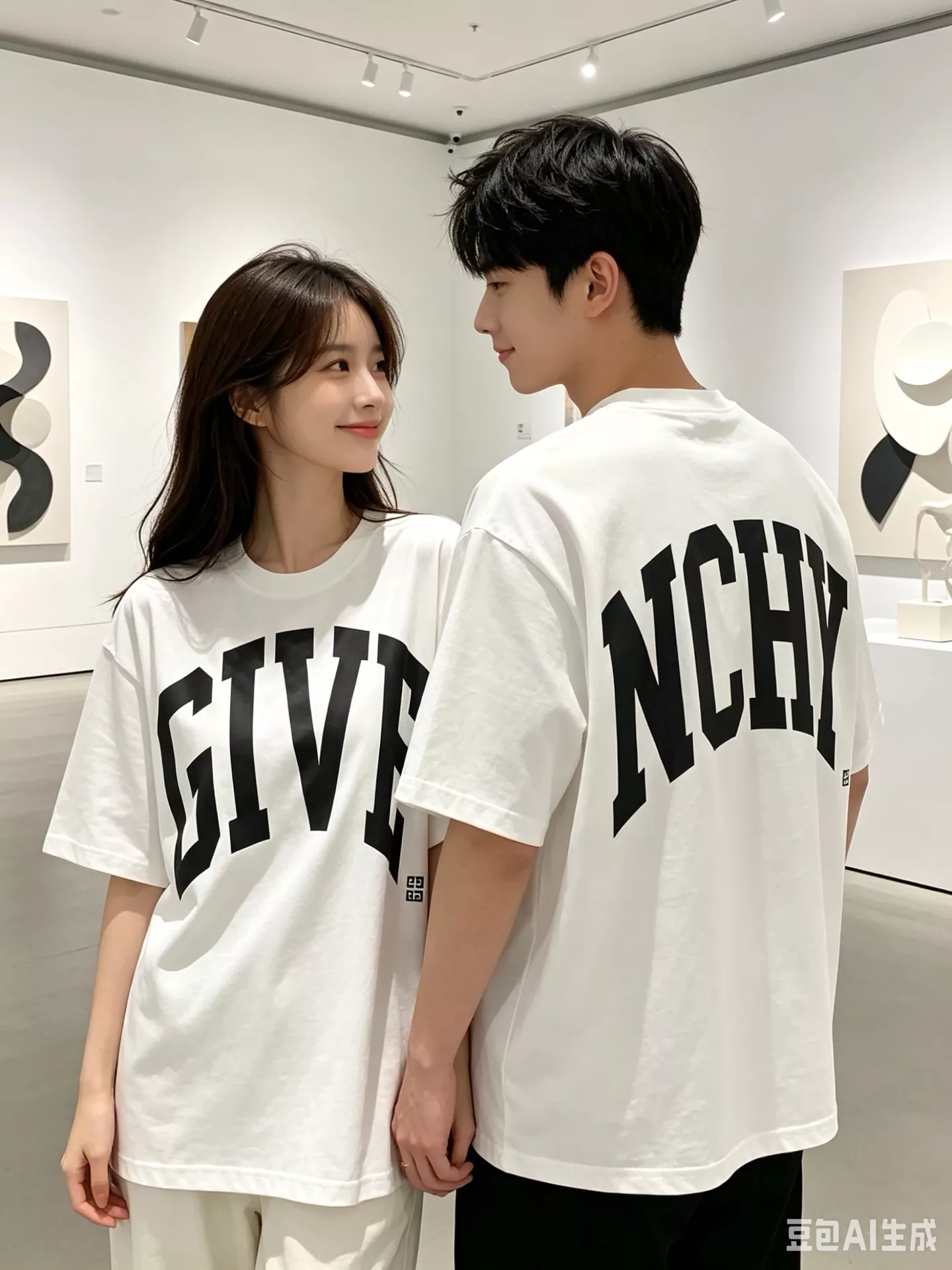 지방시 로고 레터링 프린트 반소매 티셔츠 상세 이미지 19