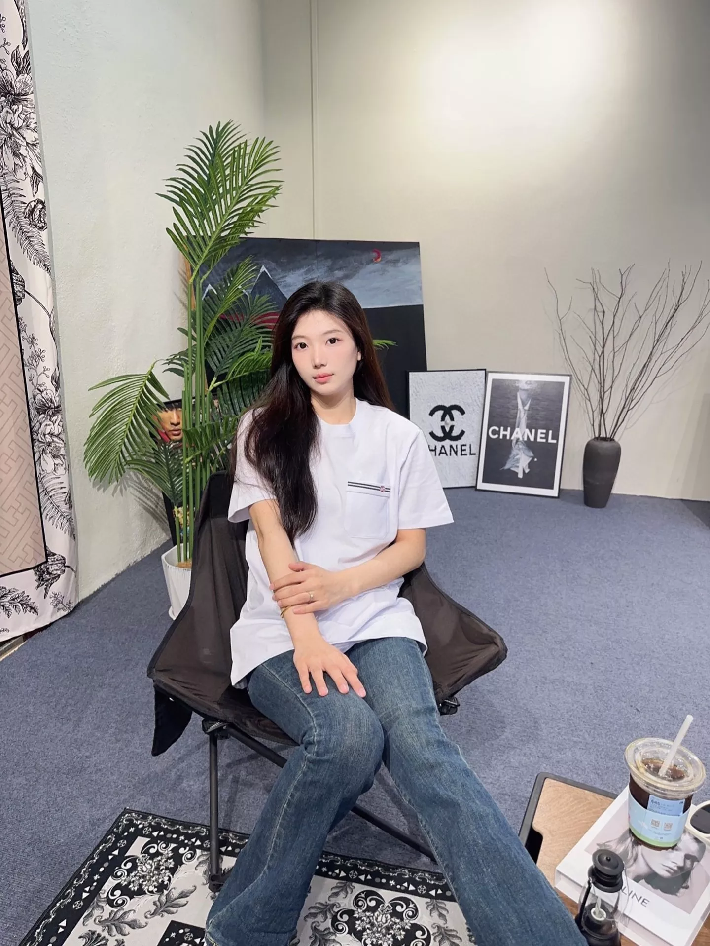 구찌 포켓 더블 G 자수 반소매 티셔츠 상세 이미지 14