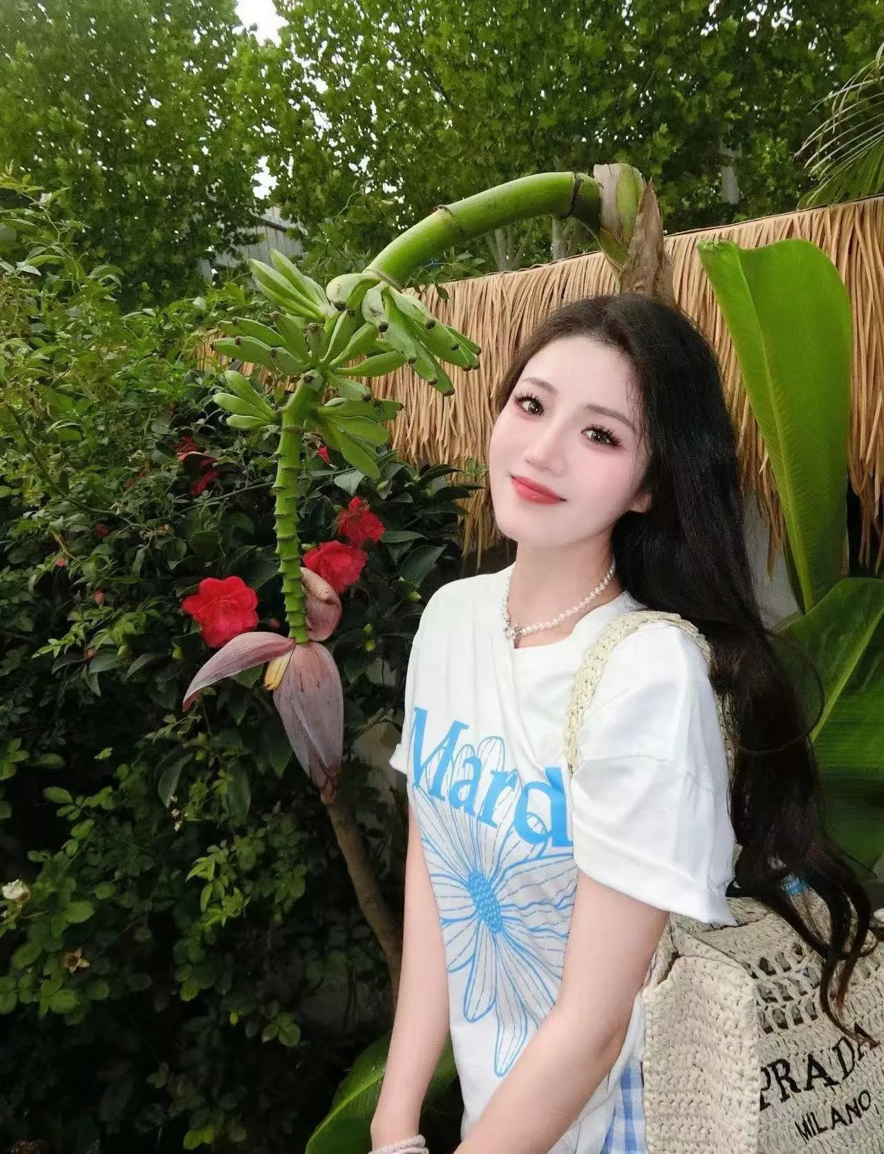 마르디메크르디 플라워 프린팅 루즈핏 반소매 티셔츠 상세 이미지 18