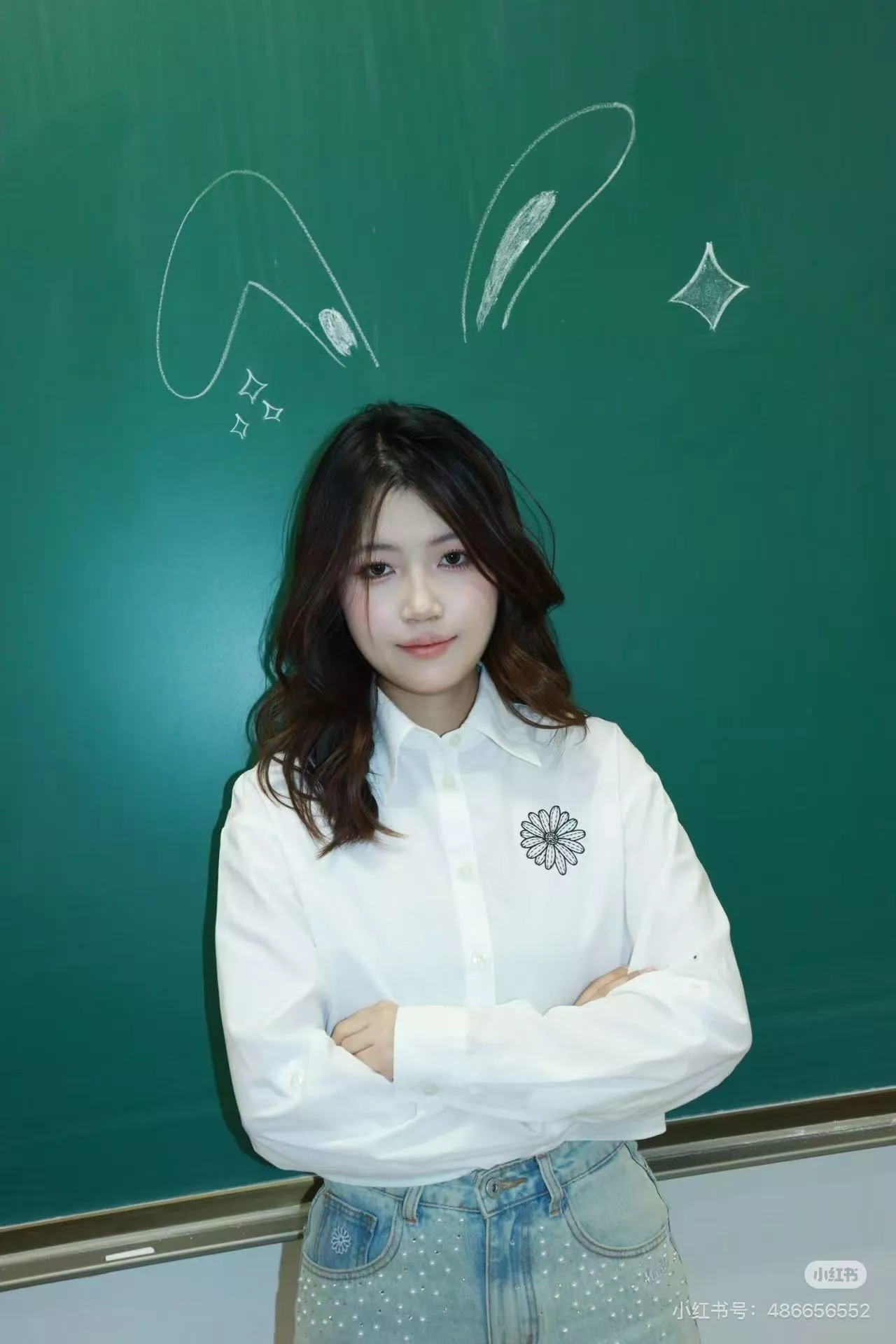 마르디메크르디 마카롱 시리즈 데이지 자수 셔츠 상세 이미지 15