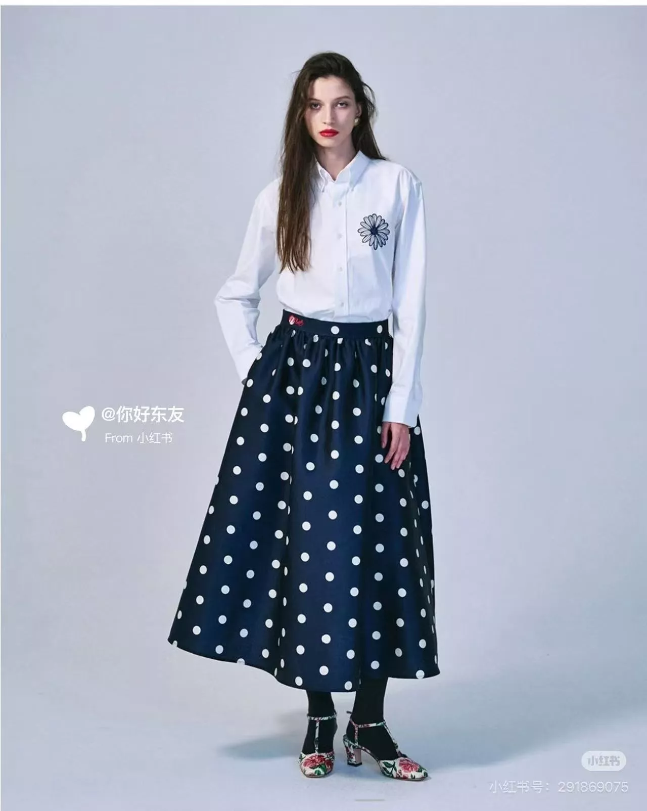 마르디메크르디 마카롱 시리즈 데이지 자수 셔츠 상세 이미지 14