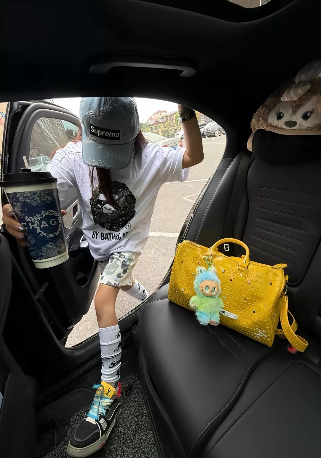 베이프 야광 프린팅 카모 헤드 반소매 티셔츠 상세 이미지 29