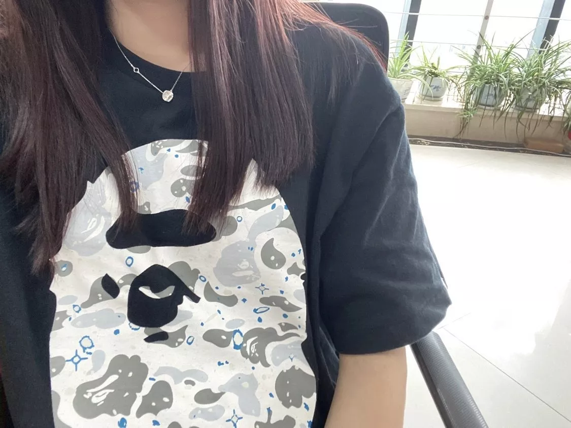 베이프 야광 프린팅 카모 헤드 반소매 티셔츠 상세 이미지 31