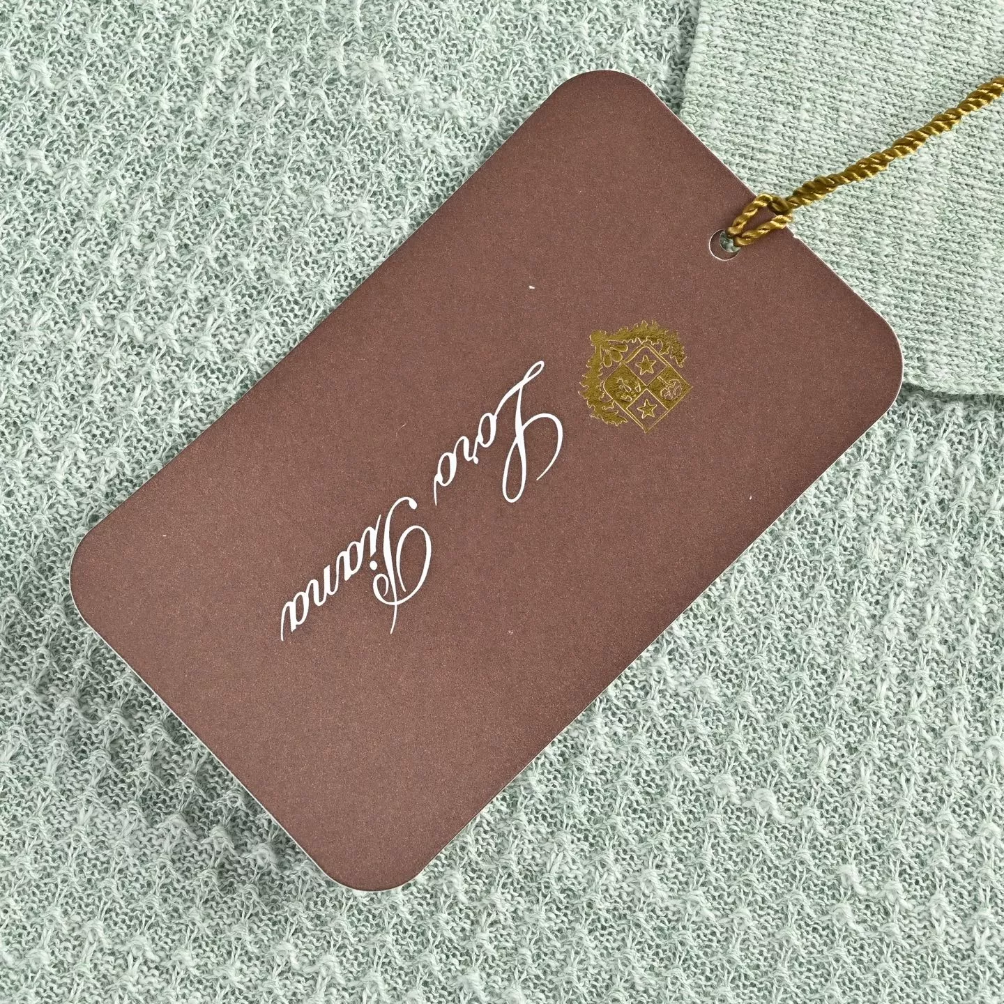 로로피아나 플라워 믹스 원사 오픈 카라 반소매 니트 상세 이미지 7
