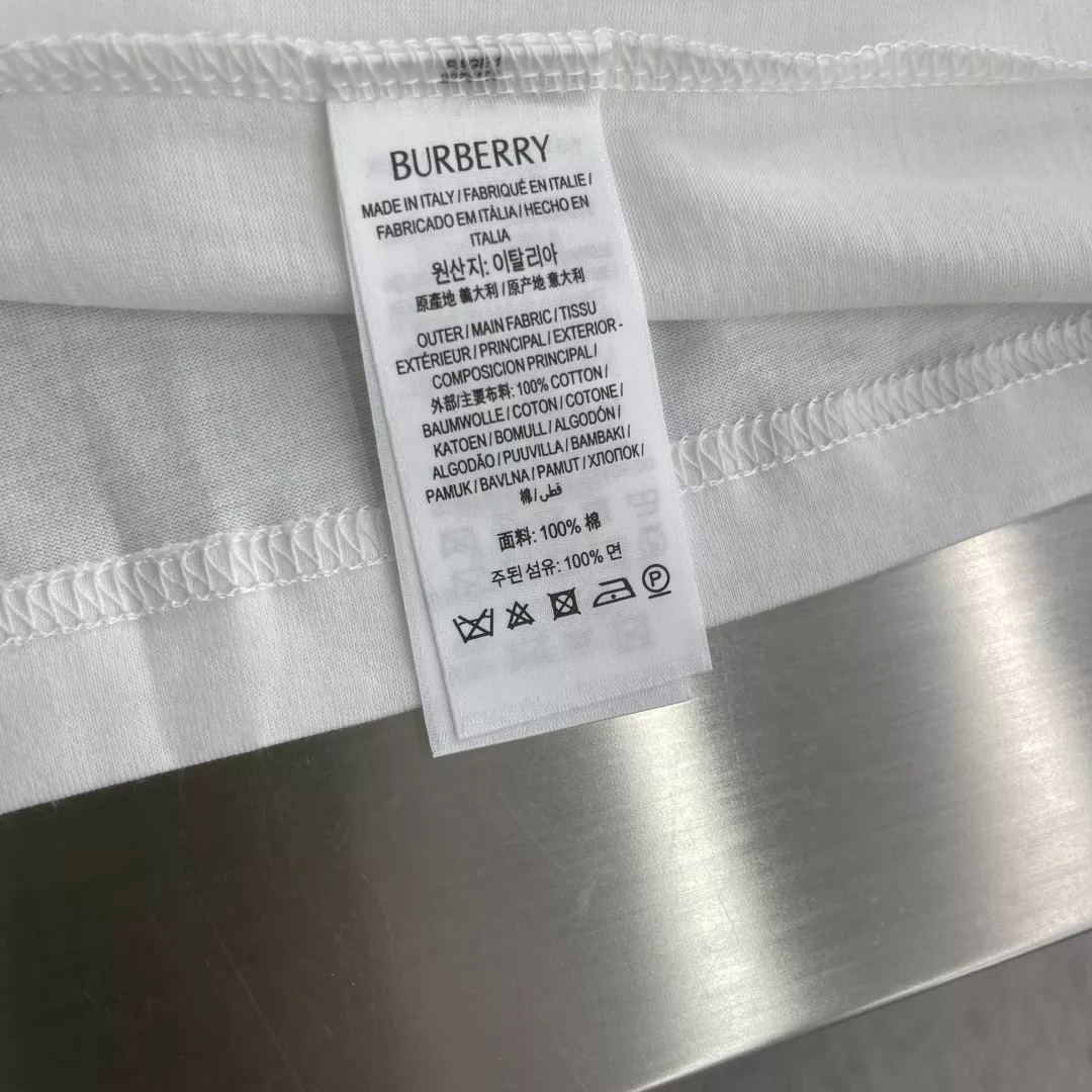 버버리 체크 포인트 자수 반소매 티셔츠 상세 이미지 7