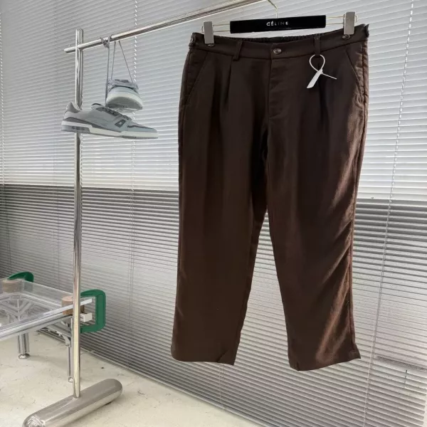 제냐 린넨 텐셀 혼방 캐주얼 롱 팬츠
