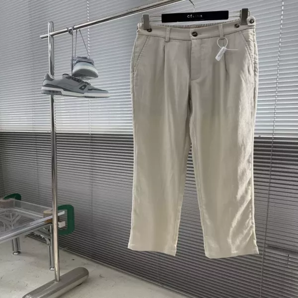 제냐 린넨 혼방 캐주얼 팬츠