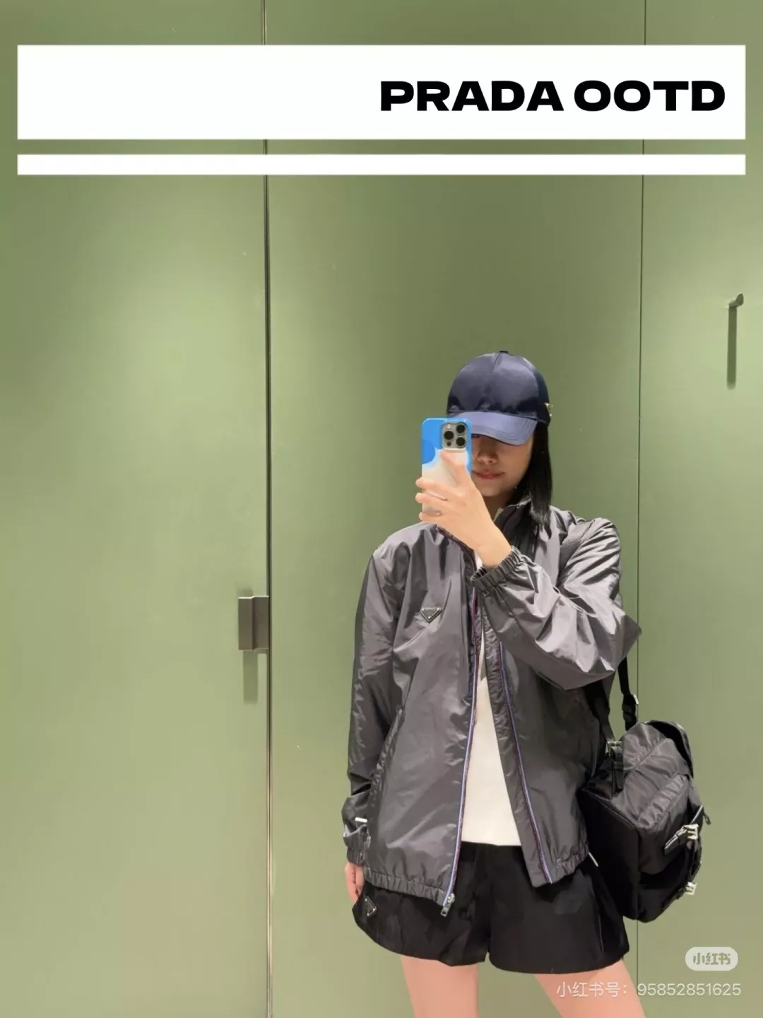 프라다 집업 포인트 스탠드 칼라 재킷 상세 이미지 13