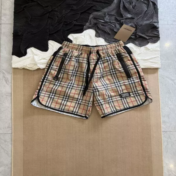버버리 클래식 체크 패턴 캐주얼 반바지