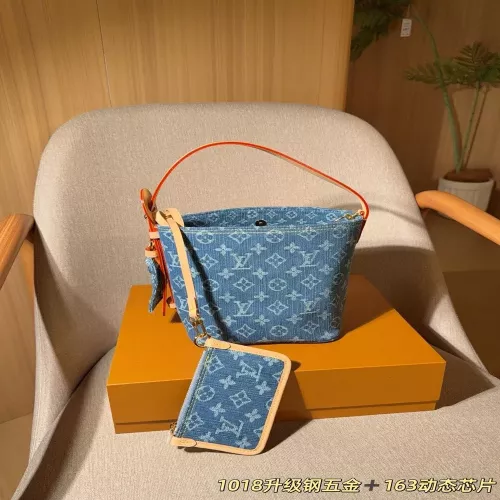 루이비통 데님 버킷백