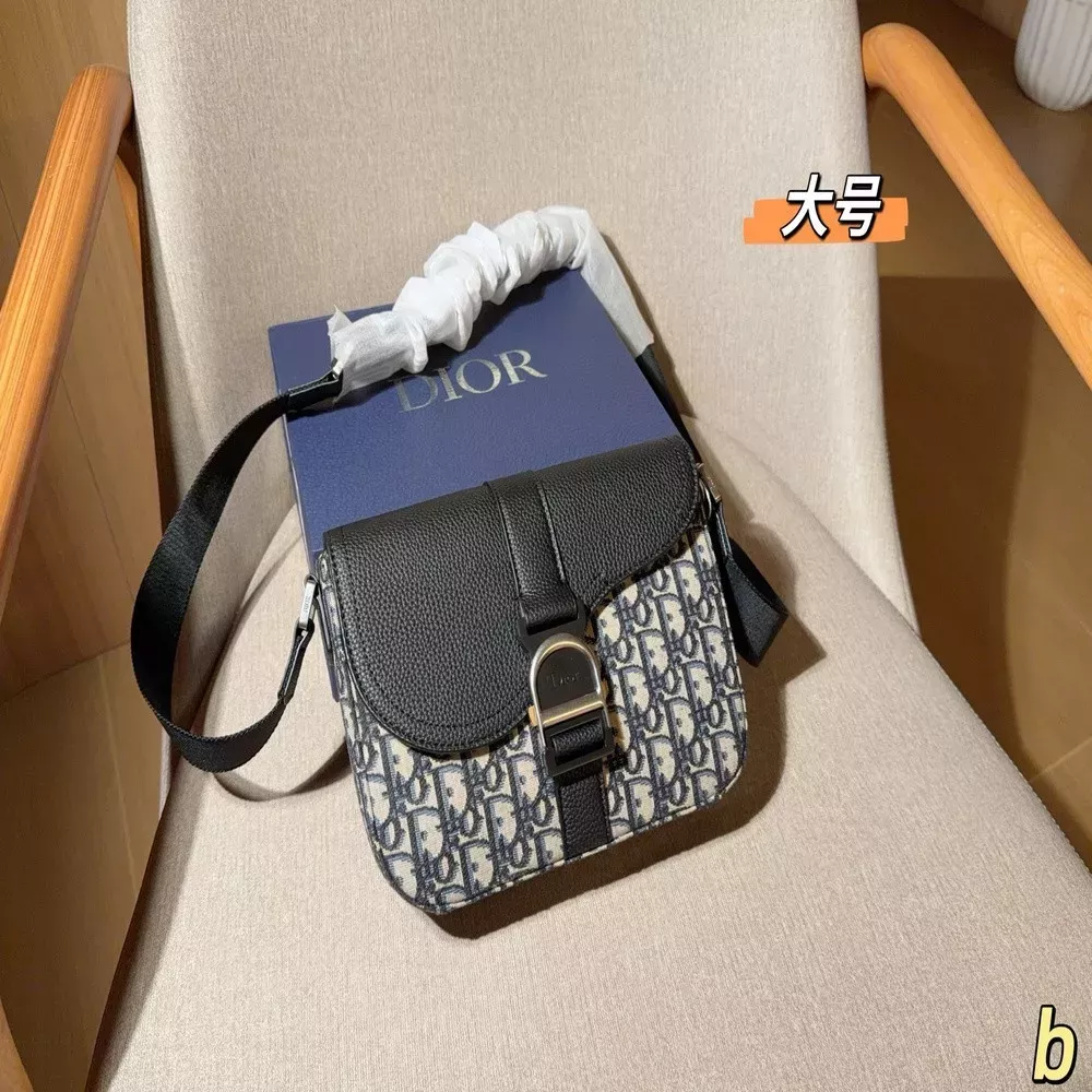 디올 새들 시리즈 오블리크 캔버스 남성 메신저백