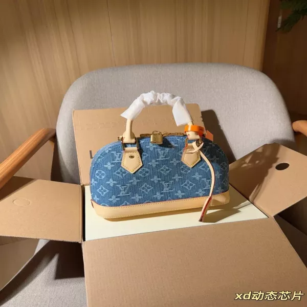 루이비통 알마 BB 데님 쉘 미니백