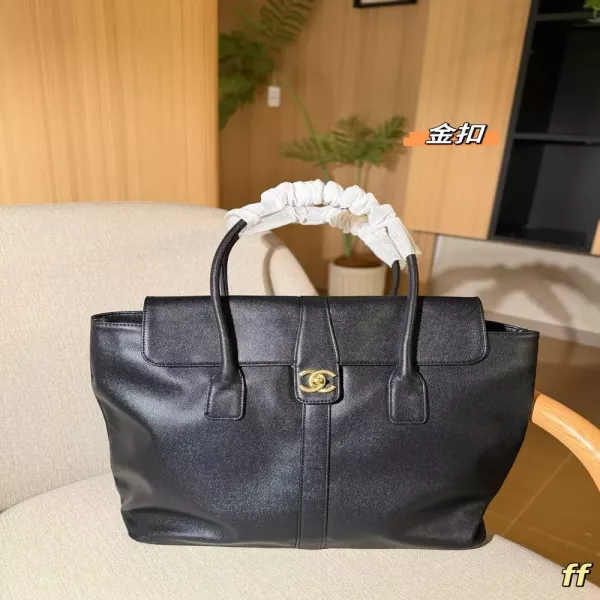 샤넬 빈티지 캐비어 플랩 토트백