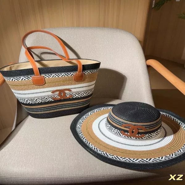 샤넬 라탄 스타일 토트백 세트
