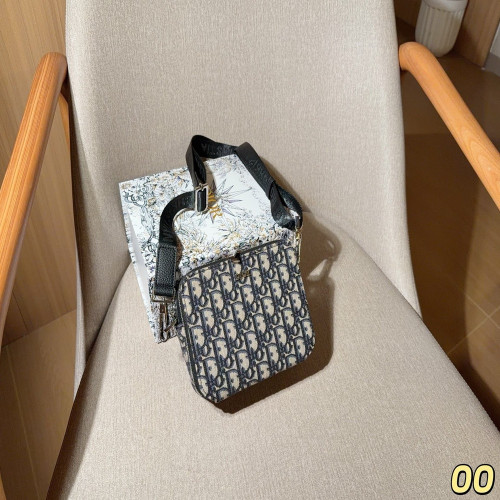 디올 오블리크 패턴 더블 지퍼 카메라백
