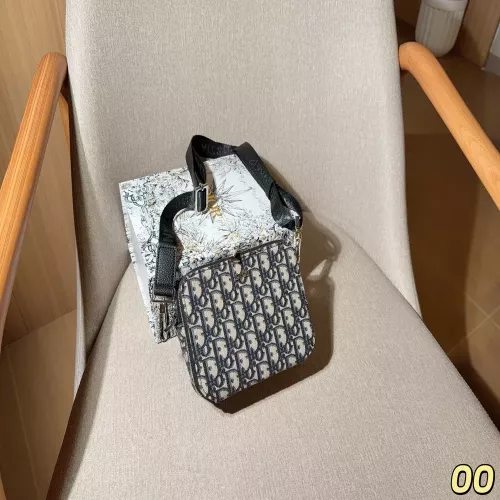디올 오블리크 패턴 더블 지퍼 카메라백