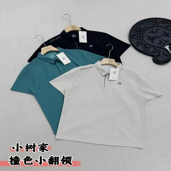 코오롱스포츠 흡습속건 기능성 반소매 카라 티셔츠