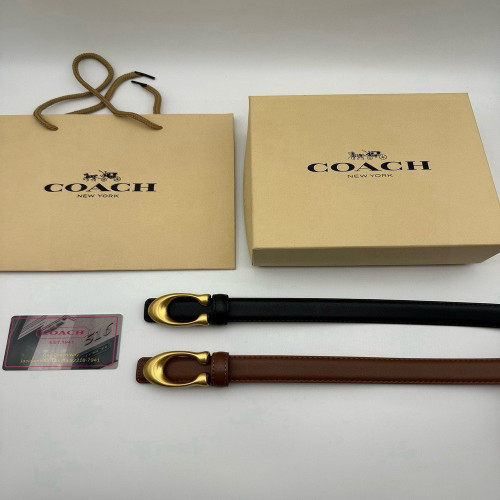 코치 C 로고 여성 벨트