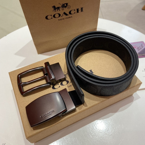 코치 양면 버클 남성 벨트