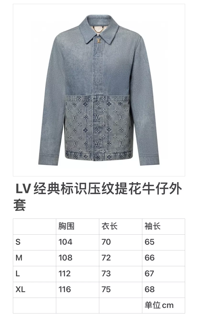 루이비통 모노그램 엠보싱 디테일 데님 재킷 상세 이미지 18