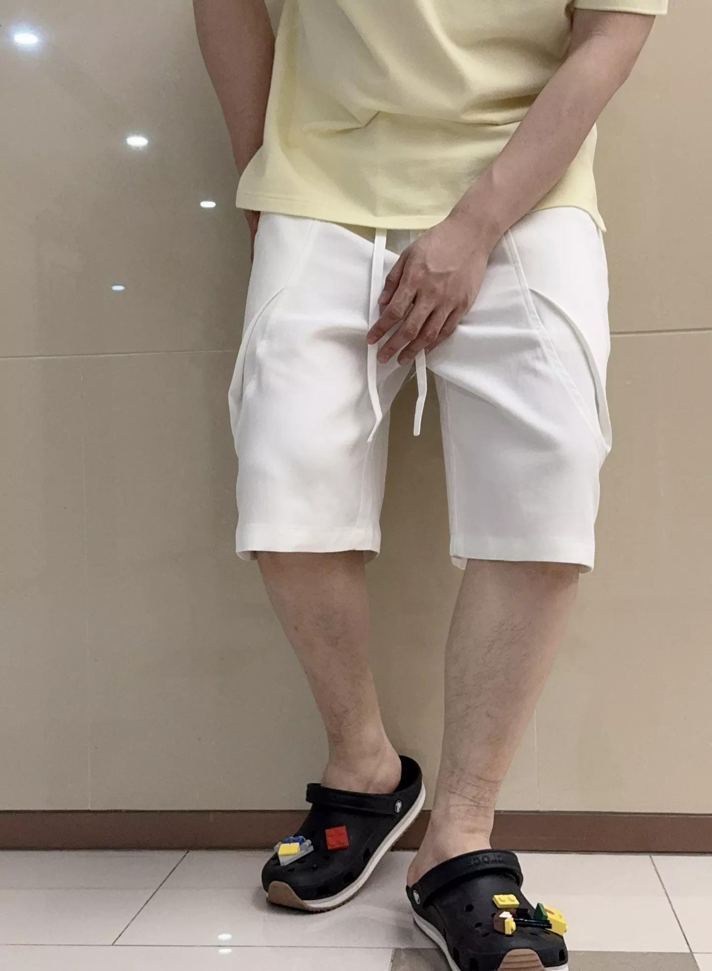 에르메스 린넨 혼방 와이드 캐주얼 쇼츠 상세 이미지 11