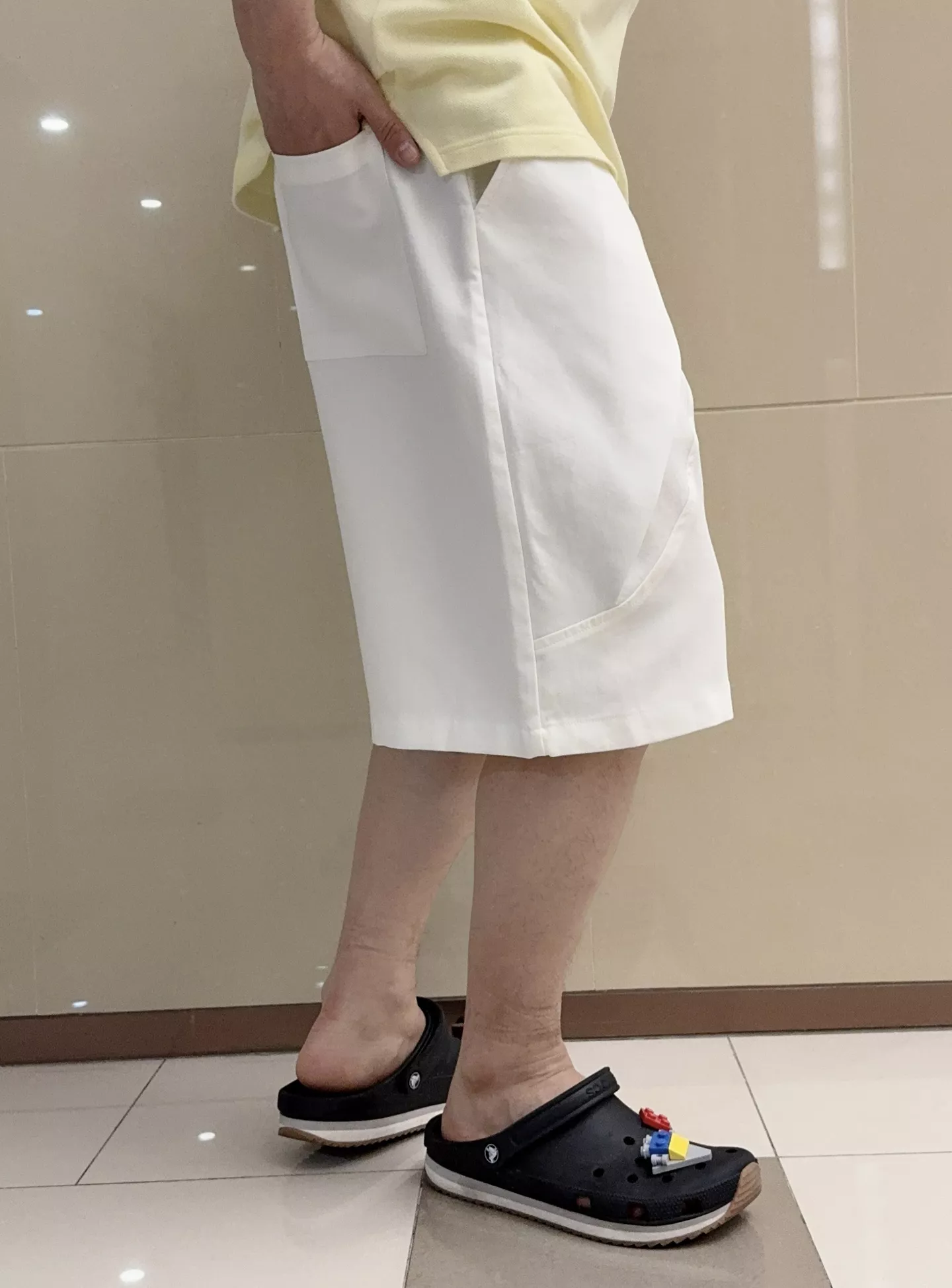 에르메스 린넨 혼방 와이드 캐주얼 쇼츠 상세 이미지 9