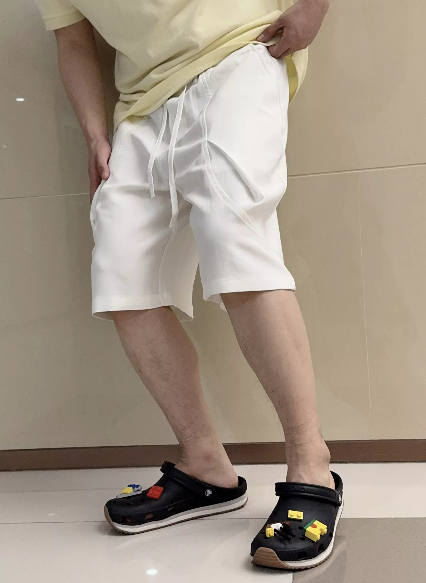 에르메스 린넨 혼방 와이드 캐주얼 쇼츠 상세 이미지 10