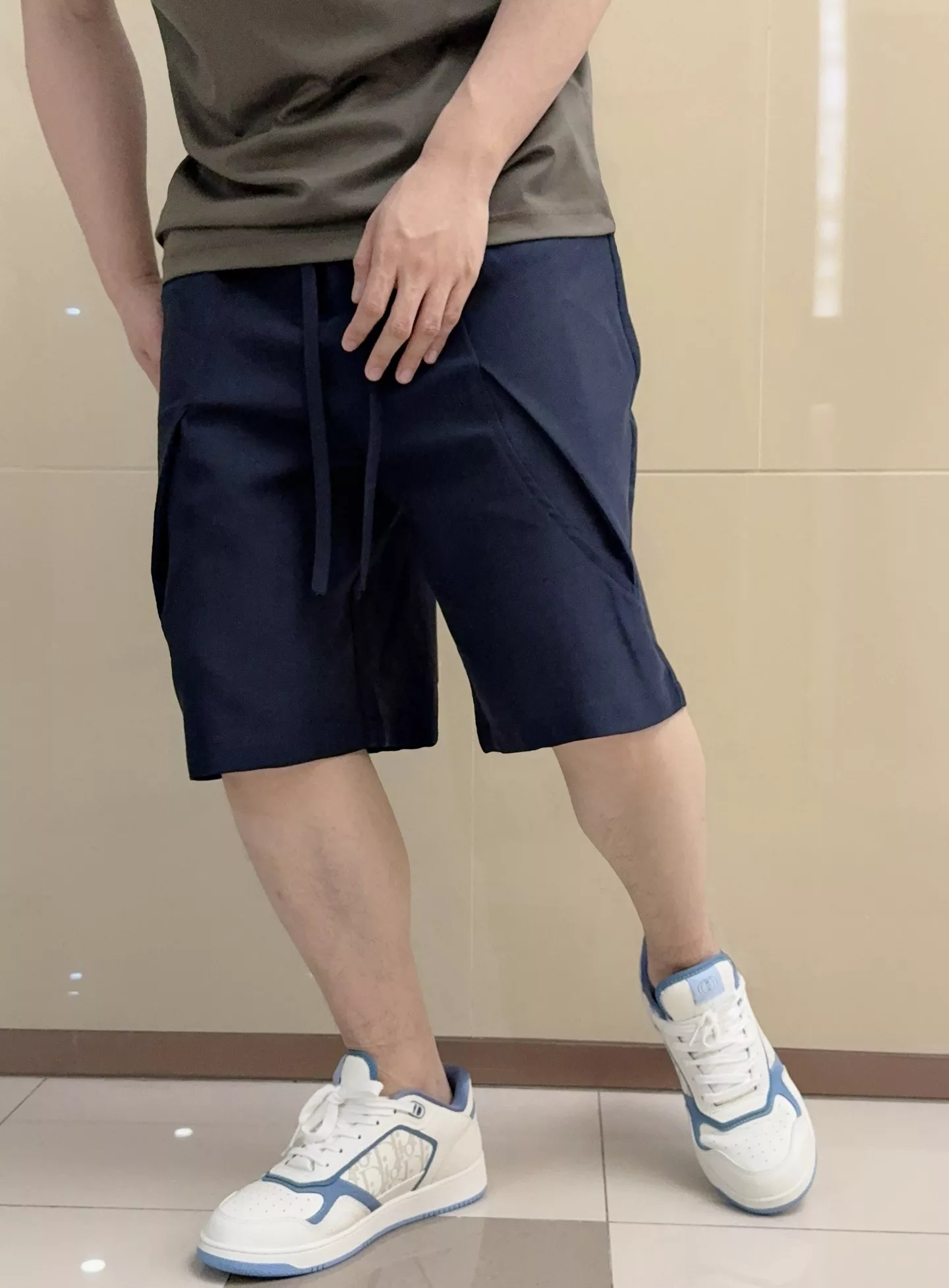 에르메스 린넨 혼방 와이드 캐주얼 쇼츠 상세 이미지 12